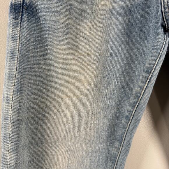 Frame Women's Blue London Los Angeles Denim Mid Rise L'Homme Slim Jeans Size 31 - Picture 4 of 11